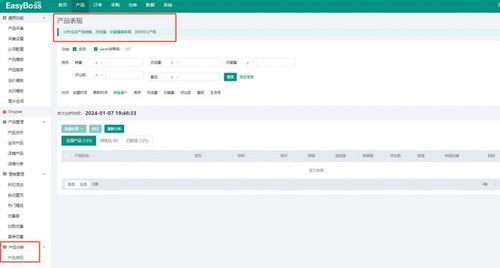 easyboss erp功能更新 shopee新增产品表现功能